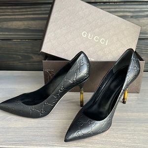 Gucci bamboo pumps